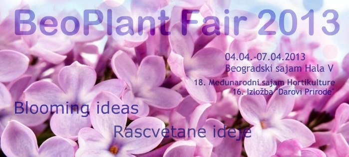 Međunarodni sajam hortikulture u aprilu u Beogradu  